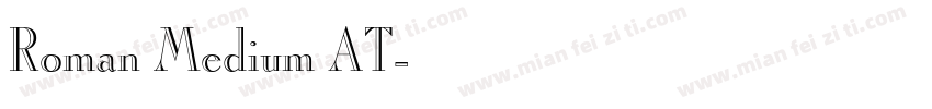 Roman Medium AT字体转换